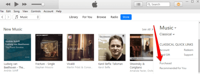Recuperar la aplicación de música eliminada usando iTunes