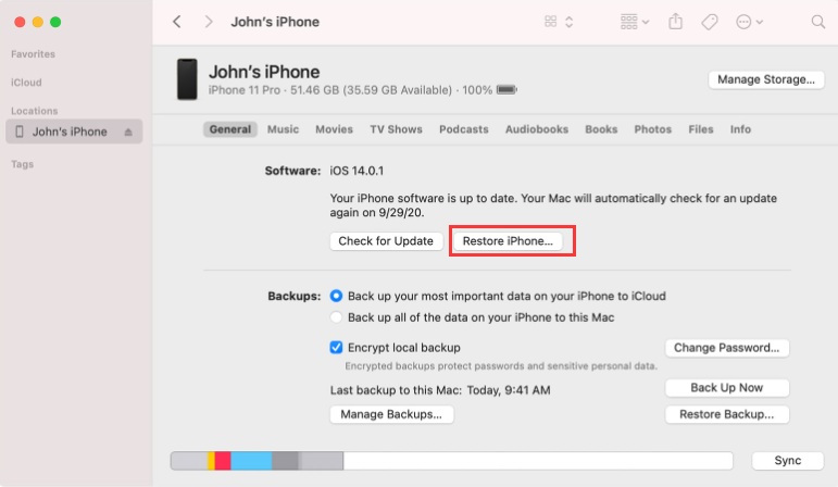 Recuperar un número de teléfono eliminado usando iTunes