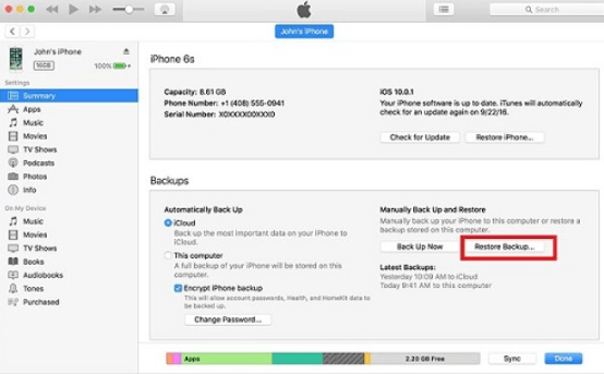 Soluciones de iPhone Notes Desaparecidas usando iTunes