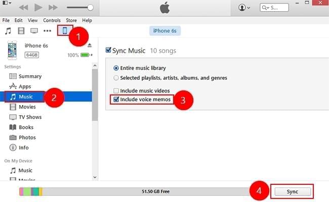 Cómo hacer una copia de seguridad de las notas de voz en iPhone usando iTunes