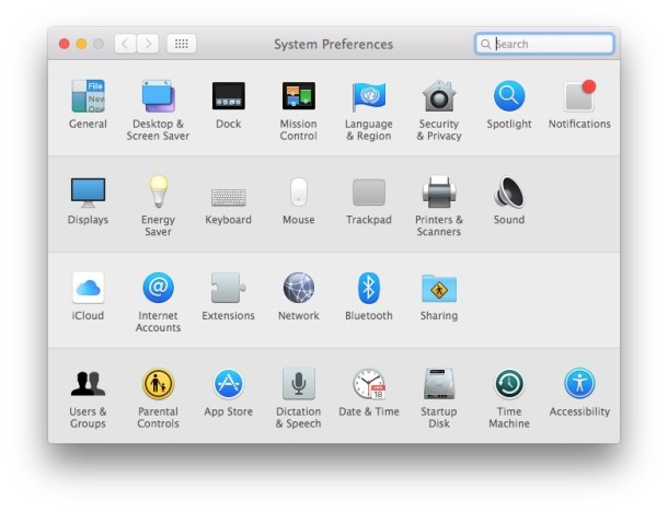 Seleccione Preferencias del sistema para transferir películas a iPad