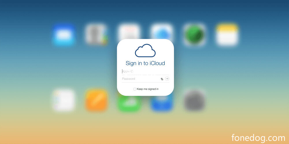 Inicie sesión en iCloud para reparar la restauración de iCloud Taking Forever