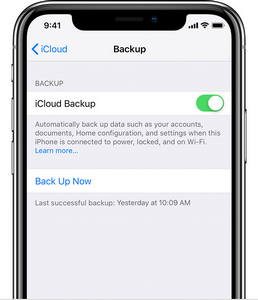 Haga una copia de seguridad de su iCloud para transferir los datos de su iPhone a su dispositivo Samsung