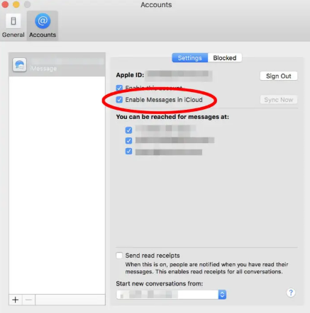 Hacer una copia de seguridad de los mensajes en iCloud en Mac