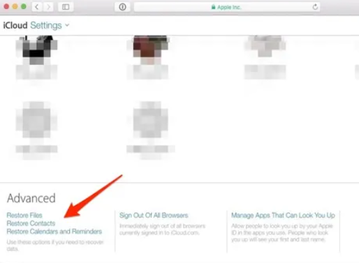 Extraiga contactos de la copia de seguridad del iPhone mediante el uso del sitio web de iCloud