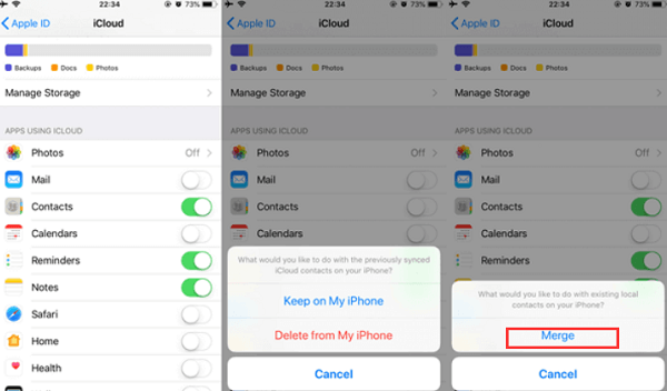 Recuperar números de teléfono eliminados en WhatsApp usando iCloud