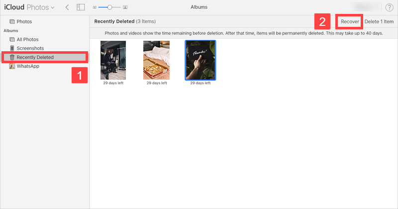Recuperar fotos borradas en Mac desde iCloud Backup
