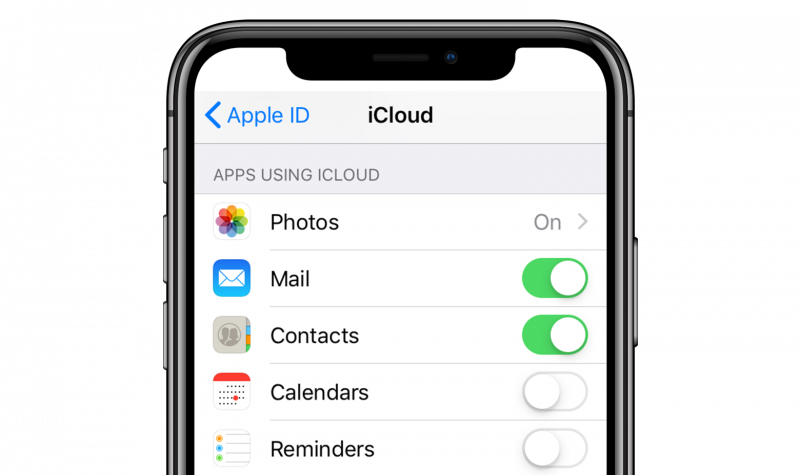 Verificar si otros pueden ver contactos cuando inician sesión en mi iCloud