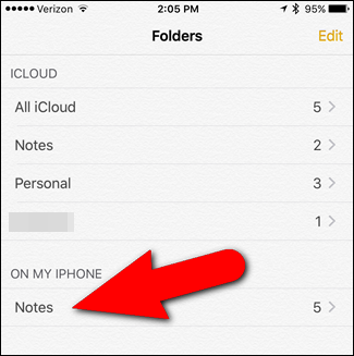 Repara las notas de iPhone que no se sincronizan: Mueve las notas a iCloud