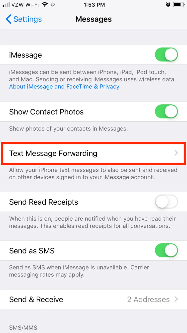 Copia de seguridad de mensajes de texto en iPhone a través de Mac