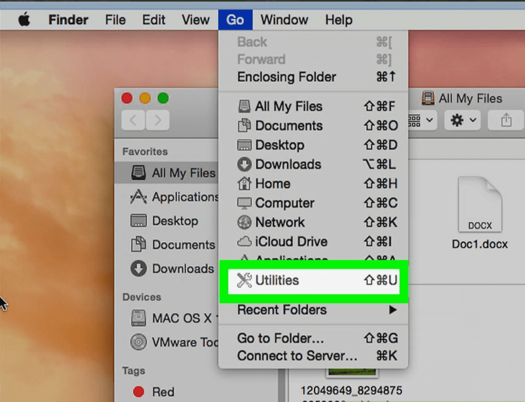 Haga clic en Utilidades