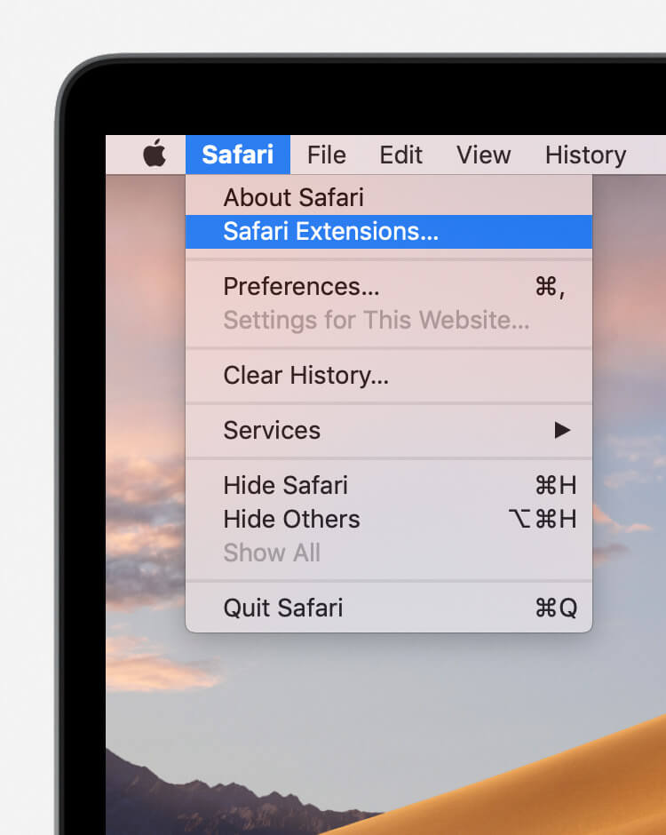 Extensiones de Safari