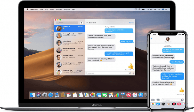 Guardar mensajes de texto de iPhone a Mac