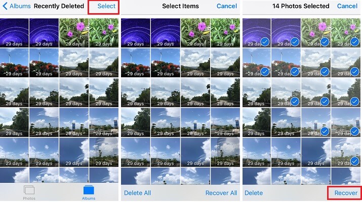 Elimine fotos del iPhone, pero no de iCloud: utilice la carpeta "Eliminadas recientemente"