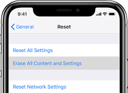 Borrar todo el contenido y la configuración para arreglar la diapositiva de iPhone para desbloquear no funciona