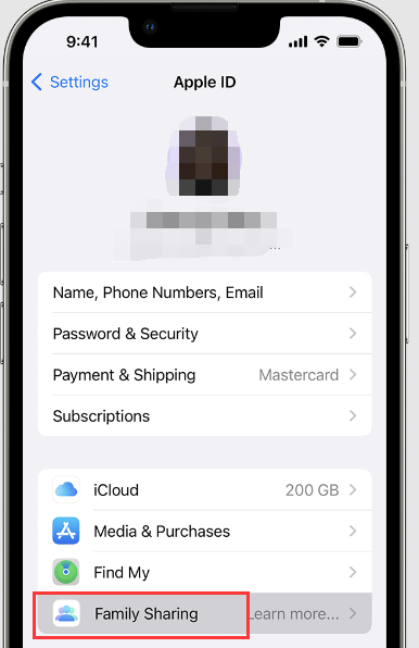 Utilice Family Sharing para aplicaciones compradas