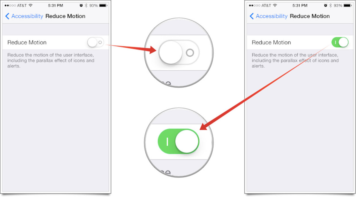 Repare dispositivos iPhone congelados habilitando la función Reducir movimiento