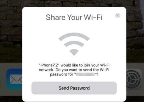 Compartir Wifi Enviar contraseña