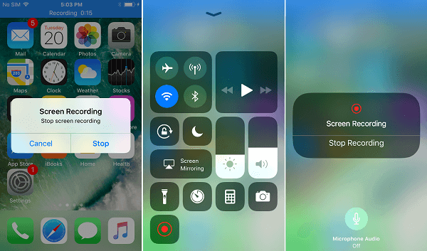 Stop Record Iphone Screen Ios11