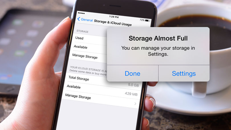 Las limitaciones de espacio de almacenamiento hacen que el vídeo desaparezca del iPhone