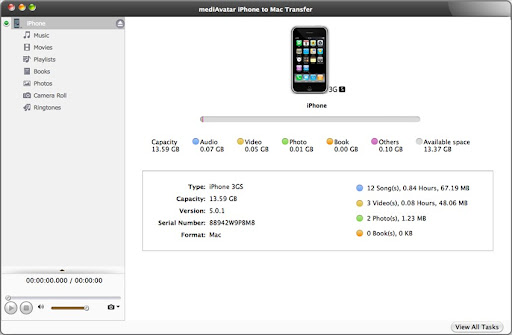Transferencia de iPhone de MediaAvatar