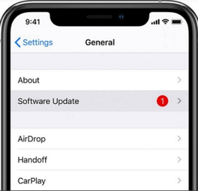 Actualice el sistema iOS en su dispositivo