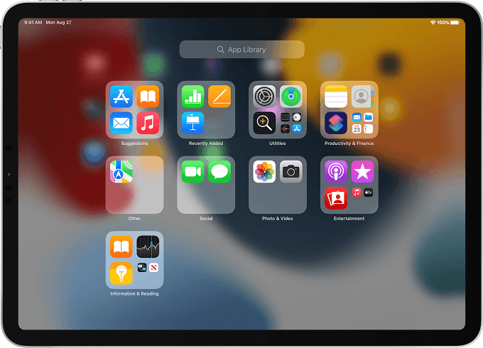 Cómo eliminar una aplicación en iPad usando la biblioteca de aplicaciones