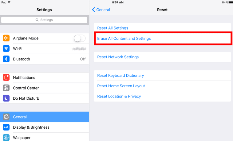 Restaurar iPad desde la copia de seguridad de iCloud usando la configuración incorporada