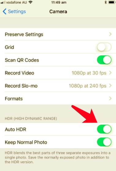 Evite tener fotos duplicadas dentro del iPhone desactivando Auto HDR