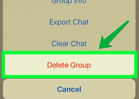 Eliminar un chat de grupo de WhatsApp del iPhone