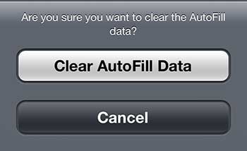 Eliminar Autocompletar en iPhone