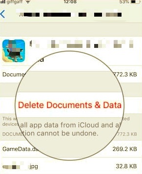 Eliminar datos de Game Center manualmente