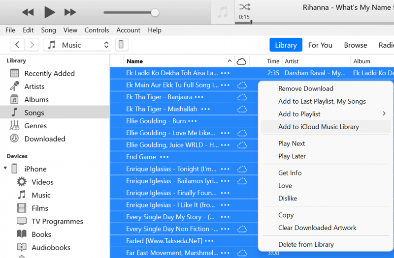 Cómo eliminar la música de iCloud del iPhone