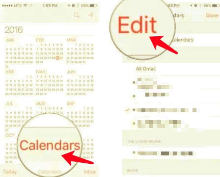 Eliminar eventos de calendario suscritos en iPhone a través de la aplicación de calendario