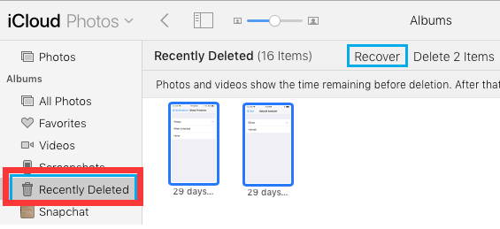 Borrar fotos del iPhone a través del dispositivo Mac