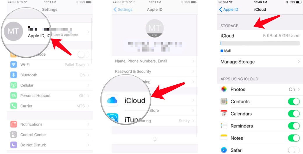 Verifique el almacenamiento de iCloud en iPhone
