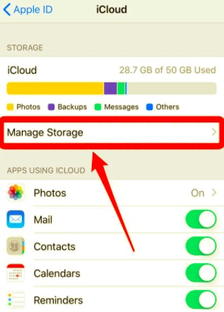 Administre el almacenamiento de iCloud para comprar más almacenamiento en el iPhone