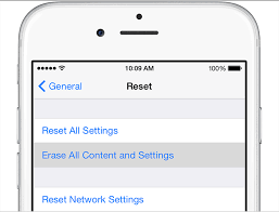 Restaurar iPhone para arreglar el almacenamiento de fotos de iPhone lleno pero sin fotos