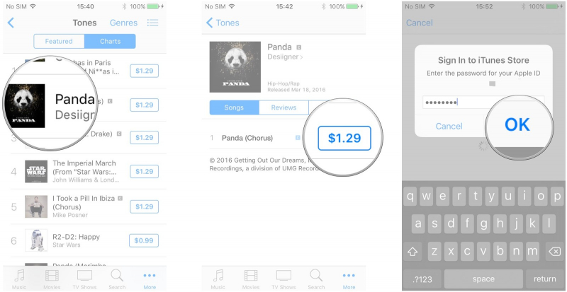 Compre los tonos de llamada que desee para su iPhone en iTunes Store