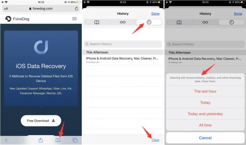 Cómo borrar el historial de Safari en iPhone