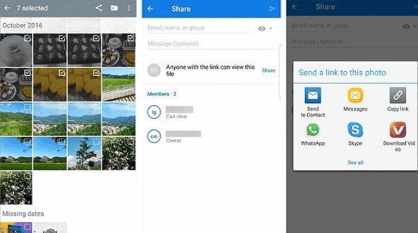 Transfiere fotos de Samsung a iPhone usando Dropbox
