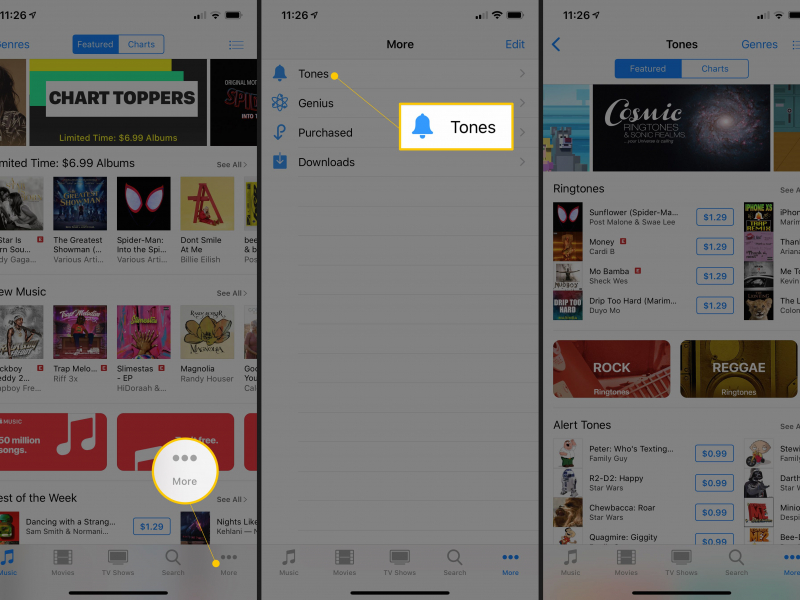 ¿Cómo compro tonos de llamada de iTunes para iPhone?