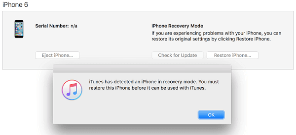 iphone-in-recovery-mode-for-fix-password-forgot