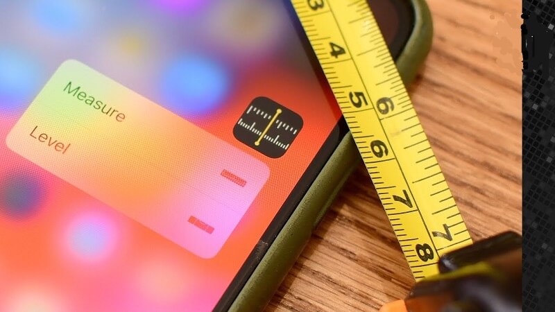 Aplicación de cinta de medición láser para Iphon