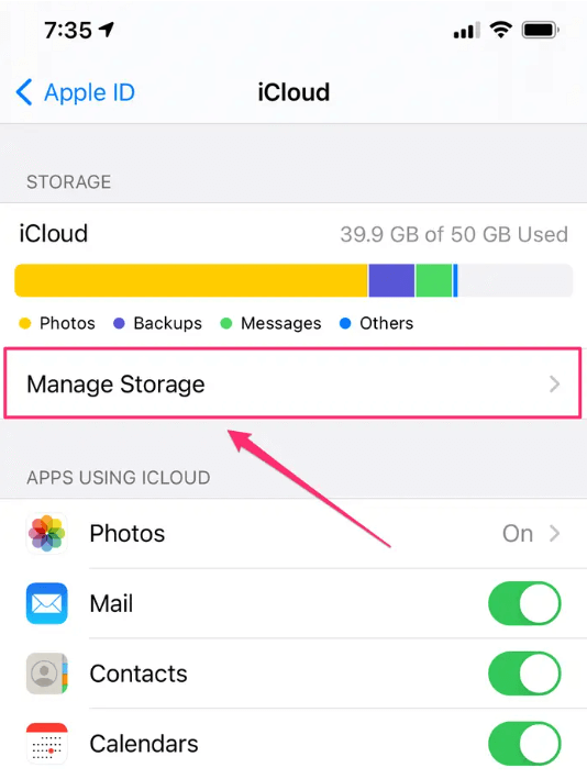 Hacer una copia de seguridad de los mensajes en iCloud en iOS