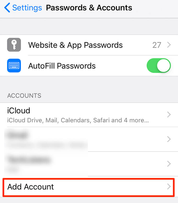 Sincronizar cuenta de Google en iPhone