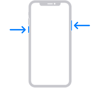 Reinicie el iPhone para reparar el iPhone que no recibe mensajes de texto de Android