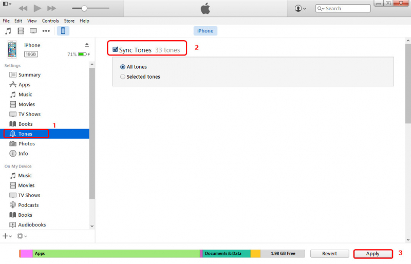 Descargue su tono de llamada favorito a iPhone usando la última versión de iTunes