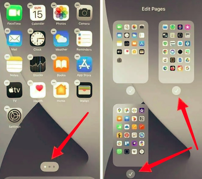 Mostrar aplicaciones en la pantalla de inicio para encontrar aplicaciones ocultas en el iPhone