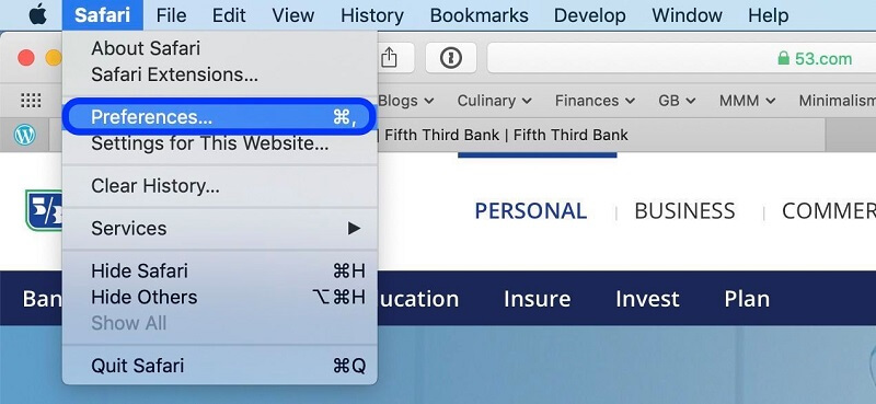 Permitir Pop Ups en Mac Safari